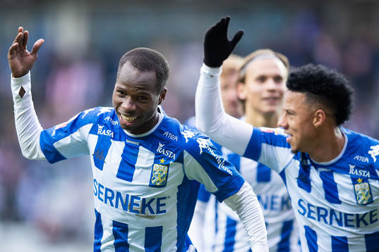 IFK Göteborgs Alhassan Yusuf Abdullahi jublar