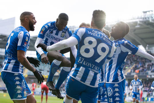 IFK Göteborgs Alhassan Yusuf Abdullahi jublar med