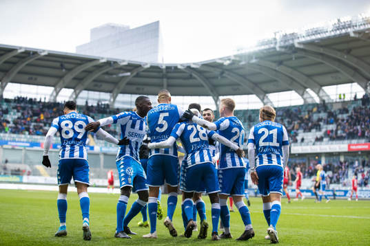 IFK Göteborgs Alhassan Yusuf Abdullahi jublar med