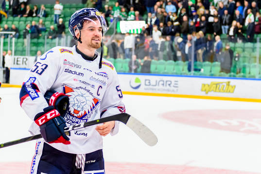 Linköpings Eddie Larsson jublar