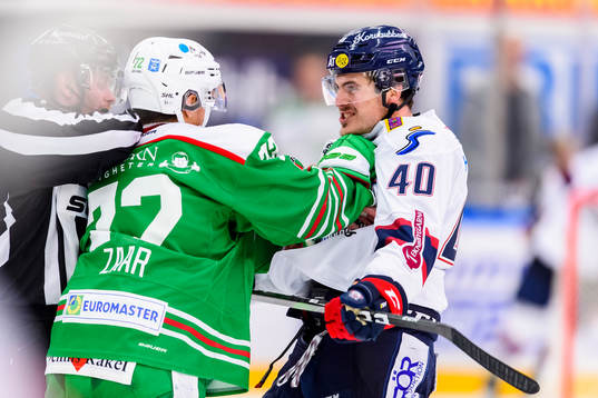 Rögles Daniel Zaar och Linköpings Adam Helewka