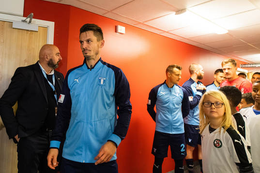 Malmö FFs Markus Rosenberg i spelargången