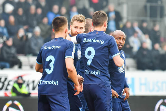 Malmö FFs spelare jublar