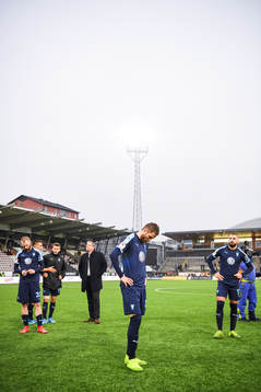 Malmö FFs Lasse Nielsen deppar