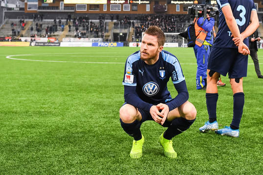 Malmö FFs Lasse Nielsen deppar