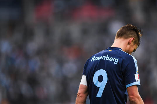 Malmö FFs Markus Rosenberg deppar