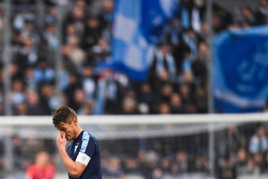 Malmö FFs Markus Rosenberg deppar