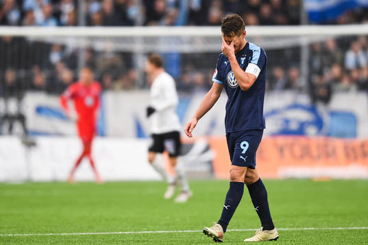 Malmö FFs Markus Rosenberg deppar