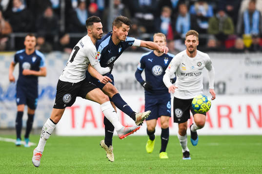 Örebros Simon Amin och Malmö FFs Markus Rosenberg