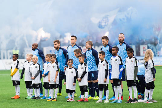 Malmö FFs spelare vid line-up