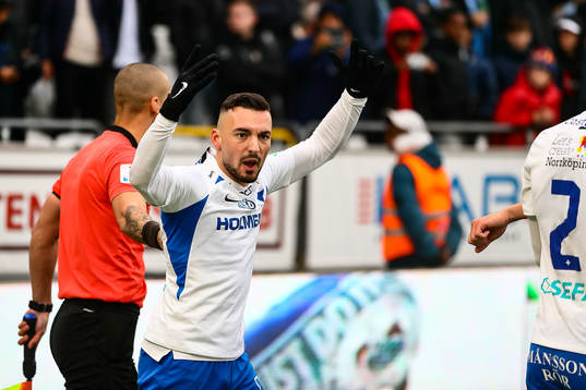 IFK Norrköpings Sead Haksabanovic jublar