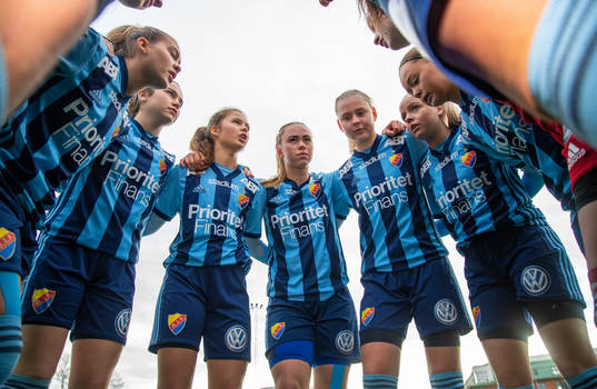 Djurgårdens spelare samlas