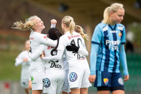 Umeås spelare jublar