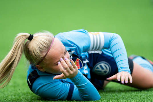 Djurgårdens Tilda Sjöqvist ligger ner