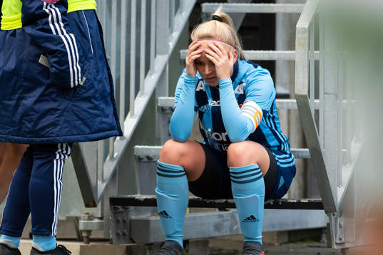 Djurgårdens Tilda Sjöqvist deppar
