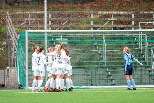 Umeås spelare jublar
