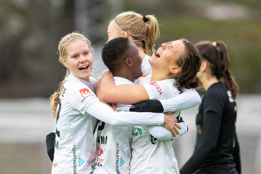 Växjös spelare jublar