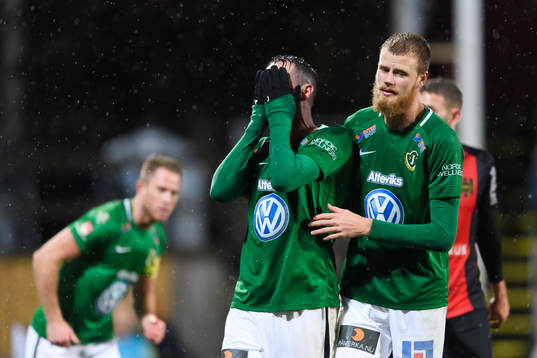 Jönköpings Daryl Smylie och Elias Gustafson deppar