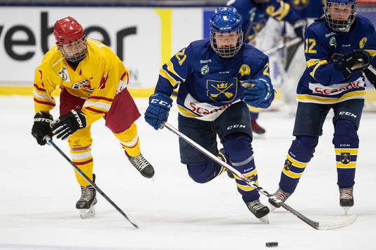 Dalarnas Nicole Hall och Smålands Tuva Persson