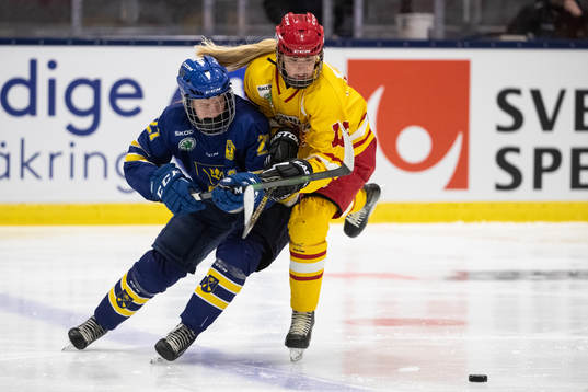Dalarnas Nicole Hall och Smålands Mira Markström