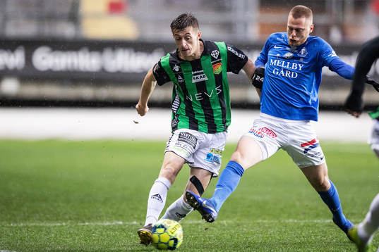 GAIS Leonard Pllana och Trelleborgs Mattias Håkansson