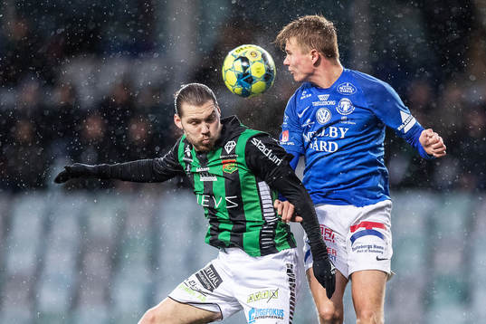 GAIS Karl Bohm och Trelleborgs Niklas Bröndsted Vesterlund