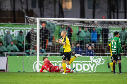 Mjällbys David Löfquist jublar
