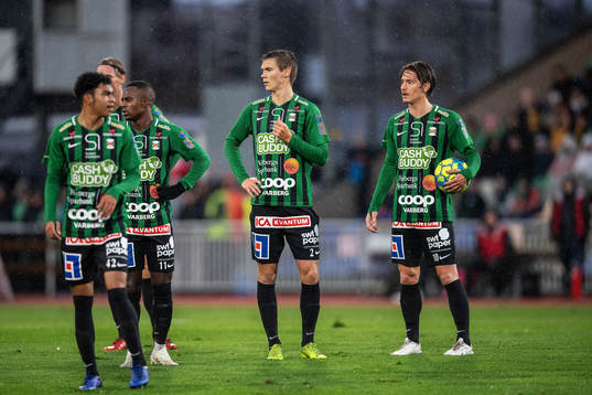 Varbergs Nahom Girmai Netabay och Robin Book deppar