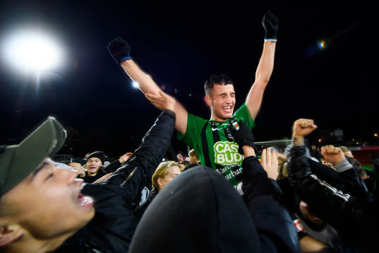 Varbergs Astrit Seljmani som sköt Varberg till Allsvenskan