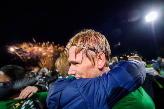 Varbergs Hampus Zackrisson jublar
