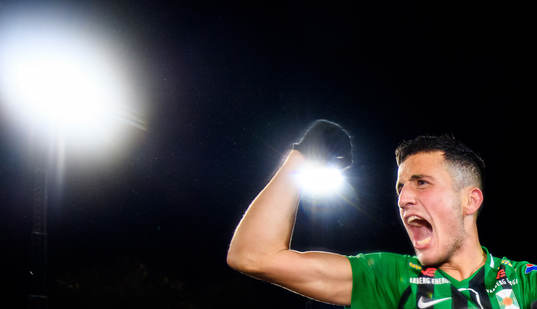 Varbergs Astrit Seljmani som sköt Varberg till Allsvenskan