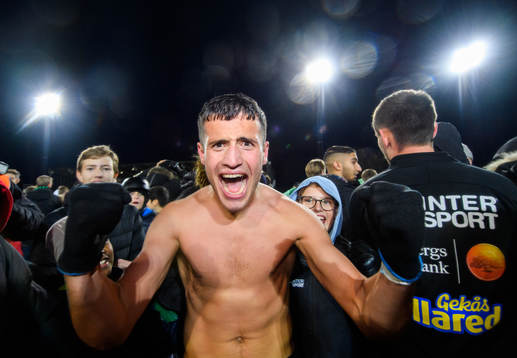 Varbergs Astrit Seljmani som sköt Varberg till Allsvenskan