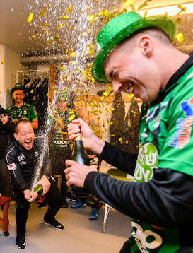 Varbergs assisterande tränare Daniel Milovanovic och