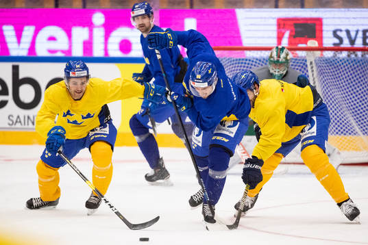 Arvid Lundberg and Mathias Bromé of Sweden