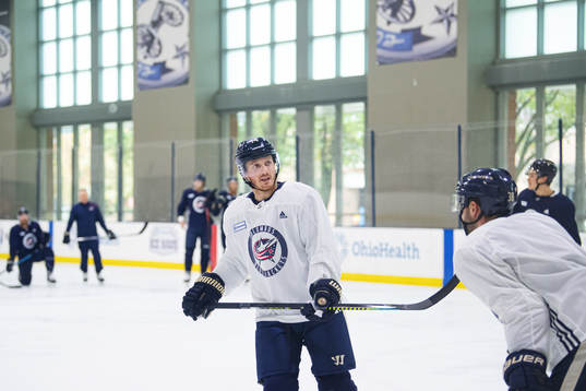 Gustav Nyquist of Columbus Blue Jackets