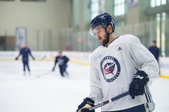 Emil Bemström of Columbus Blue Jackets