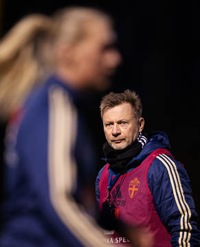 Head coach Peter Gerhardsson of the Swedish women’s