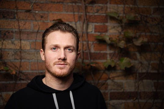 Gustav Nyquist of Columbus Blue Jackets poses for a portrait