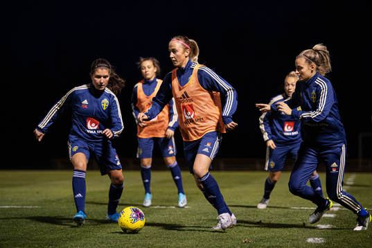 Loreta Kullashi, Julia Karlernäs and Nathalie Björn of