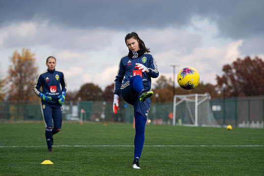 Zecira Musovic of the Swedish women’s national football