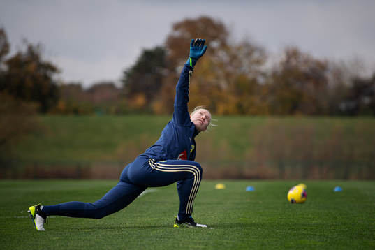 Hedvig Lindahl of the Swedish women’s national football