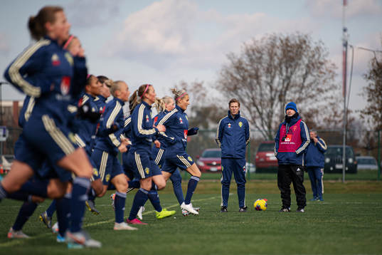 Head coach Peter Gerhardsson of the Swedish women’s