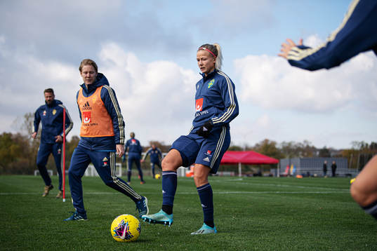 Hanna Glas of the Swedish women’s national football team