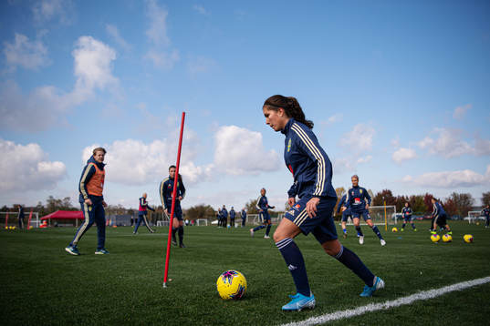 Loreta Kullashi of the Swedish women’s national football