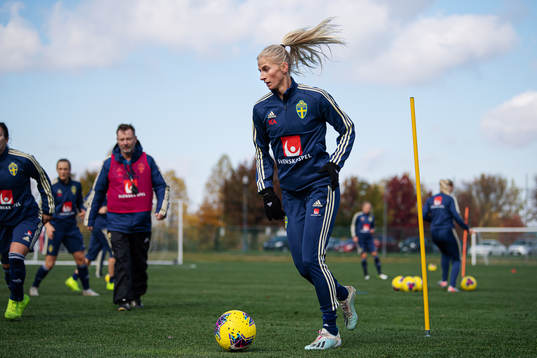oSofia Jakobsson f the Swedish women’s national football