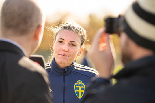 Pauline Hammarlund of the Swedish women’s national
