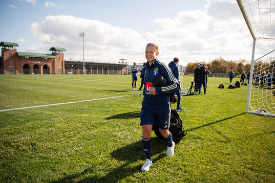 Hanna Glas of the Swedish women’s national football team