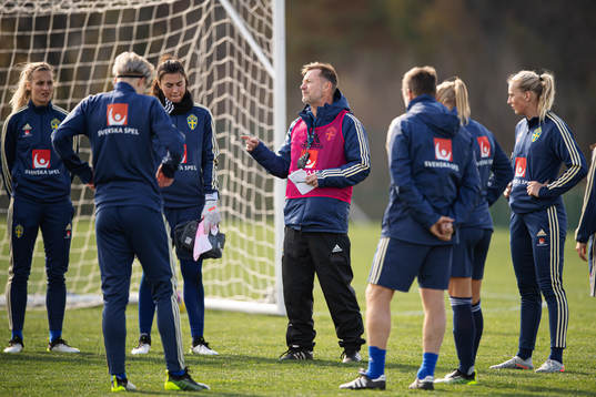 Head coach Peter Gerhardsson of the Swedish women’s