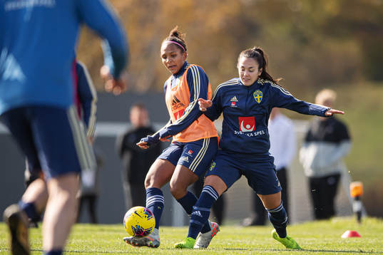 Madelen Janogy and Michelle de Jongh of the Swedish