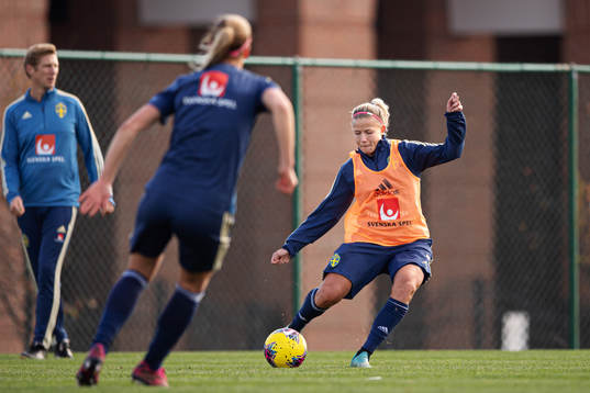Hanna Glas of the Swedish women’s national football team